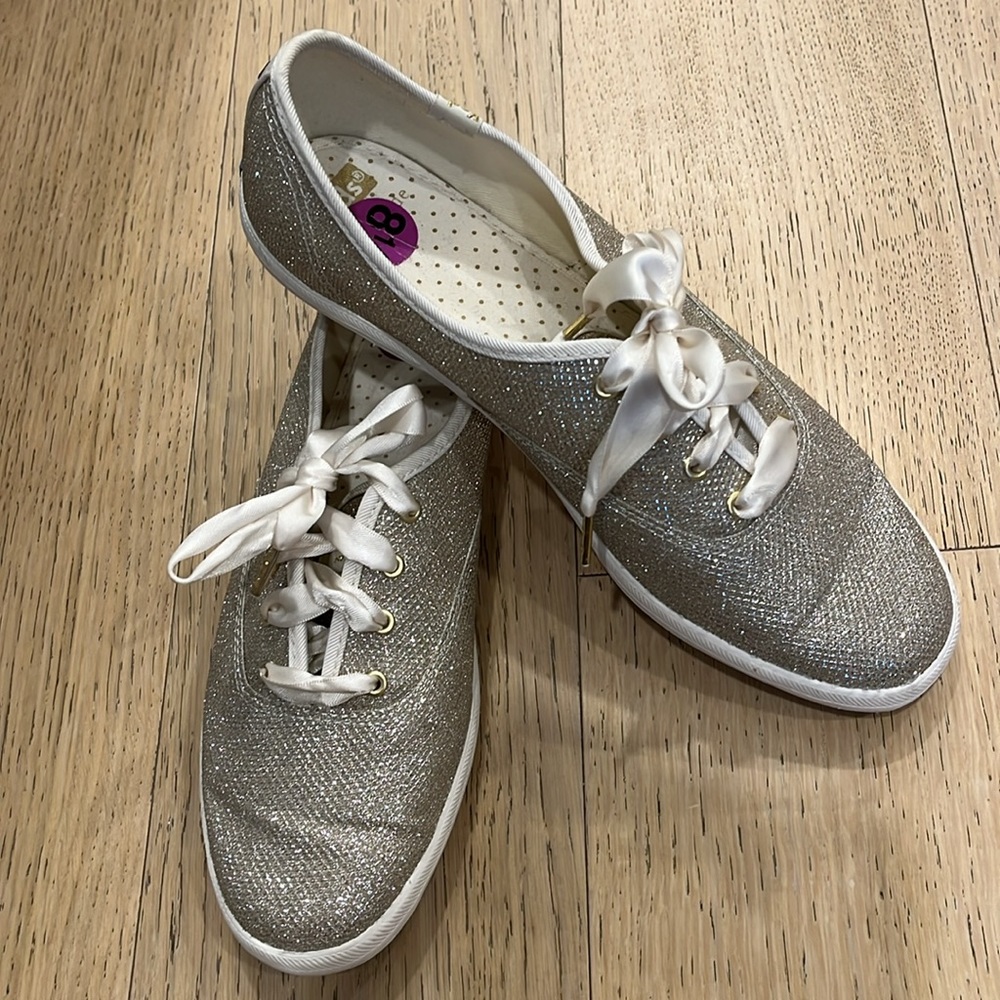 Kate Spade ♠️ Keds sneakers Rose gold size 8.5 US - Picture 4 of 17